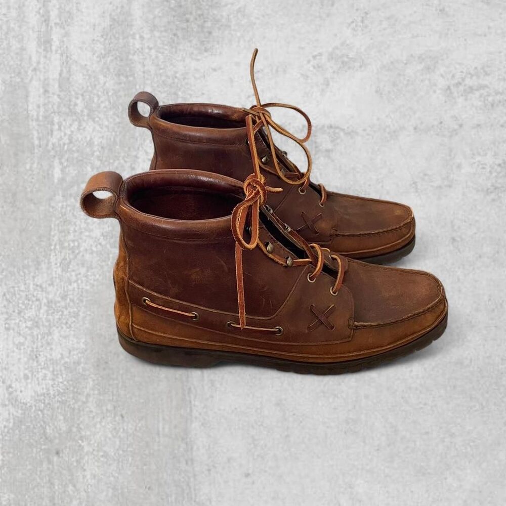 Vintage Polo Country Ralph Lauren Lace-Up Leather Boots Men’s 11.5 Heritage